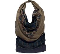 Guru-Boutique, Top Goa, Dashiki Psytrance Neckholder Top, Olive, Ducoton, Size:S/M (34/36), T-shirts de Haut de Gamme