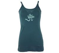 Guru-Boutique, Yoga-Top Bio Cotton OM, Bleu Colombe, Ducoton, Size:M (40), T-shirts de Haut de Gamme