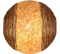 Guru-Shop Applique/Lampe Murale, Fabriquée à la Main à Bali à Partir de Matériaux Naturels - Modèle Sulawesi, Fibredeverre, 50x50x15 cm, Les Appliques Murales