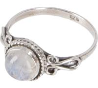 GURU SHOP Bague bohème en argent filigrane avec pierre précieuse indienne, Argent sterling, Pas de pierre précieuse