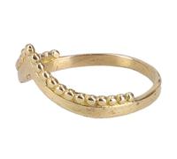 GURU SHOP Bague fantaisie en laiton filigrane Wishbone - Doré - Taille : 54 (17,2 mm)