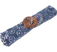 GURU SHOP Bali Batik - Robe sarong - Jupe portefeuille - Sarong - Serviette de plage avec boucle de sarong - Homme/femme - Bleu - Synthétique - Taille unique, Design 3/bleu, taille unique