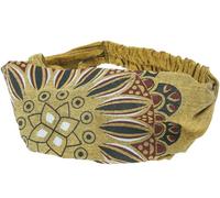 GURU SHOP Bandeau, bandana coloré mandala, couvre-chef, homme/femme, kaki, coton, taille : taille unique, bandeaux vêtements alternatifs