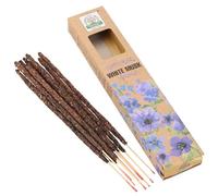 GURU SHOP Bâtonnets d'encens naturels ORKAY roulés à la main du sud de l'Inde - Musc blanc - Marron - 23 x 4,5 x 2 cm
