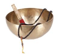 Guru-Shop Bol Chantant en Cuivre Fait Main en Inde - 27 cm, L`or, Bols Chantants