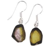 Guru-Shop Boucles D`oreilles Ethno Argent `Spring` en Argent, Enargent, 3,5x0,5 cm, Boucles D`oreilles Créoles et Argent