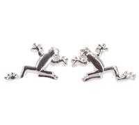 GURU SHOP Boucles d'oreilles en argent pour enfant - Grenouille - 1 x 1 cm