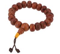 GURU SHOP Bracelet Tibétain Handmala Bouddhiste Bijoux Yoga, Normale, Bois, Pas de pierre précieuse
