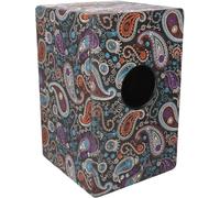 GURU SHOP Cajón coloré en bois - Instrument de Musique Adulte - Design 5 - Multicolore - 49 x 30 x 30 cm