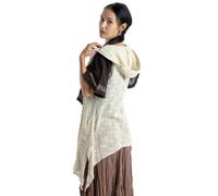GURU SHOP Cardigan ouvert à capuche, gilet long, pour femme, en coton