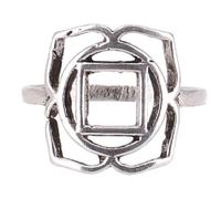 GURU SHOP Chakra Bague de méditation 2 x 2 cm, Normale, Laiton, Pas de pierre précieuse
