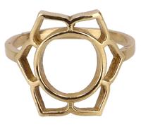 GURU SHOP Chakra Bague de méditation 2 x 2 cm, Normale, Laiton, Pas de pierre précieuse