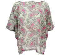 GURU SHOP Chemisier bohème ample à manches chauve-souris pour femme synthétique, vert, 42