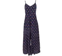 GURU SHOP Combinaison d'été bohème - Une pièce - Robe en viscose - Bleu - Pour femme - Synthétique - Taille : M/L, bleu, 40