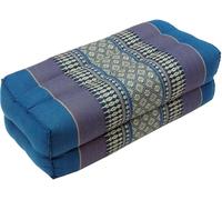 Guru-Shop Coussin de Méditation, Repose-nuque Thaïlandais Carré Avec Kapok - Turquoise, Turquoise, 10x20x30 cm, Coussin de Méditation Coussin de Siège