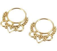 GURU SHOP Créole, septum, anneau de nez, piercing de nez, mini boucle d'oreille, normal, Argent sterling, Pas de pierre précieuse