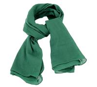 GURU SHOP Foulard indien en coton, léger, 100 x 100 cm, vert foncé, homme/femme, coton