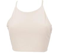 GURU SHOP Haut de bikini en coton bio - Haut Pixi Top de yoga - Haut à nouer - Femme - Orange - Taille : 38, sable, 38