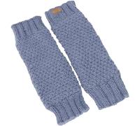 GURU SHOP Jambières en laine avec motif perlé - En tricot au Népal - Pour homme/femme - Orange - Taille unique, bleu pigeon, taille unique