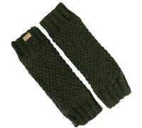 GURU SHOP Jambières en laine avec motif perlé, en tricot du Népal, pour homme/femme, orange, laine, taille : taille unique, vert olive, taille unique