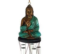 Guru-Shop Jeu Sonore Avec Bouddha - Turquoise, Turquoise, Carillons à Vent Carillons à Tonalité