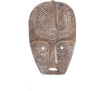Guru-Shop Masque du Timor Oriental, Masque Ethno, Masque Sculpté - Modèle 6, Marron, 100x30x9 cm, Décoration Murale des Masques