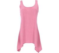 GURU SHOP Mini robe de festival simple et naturelle en coton pour femme, Mauve, 38