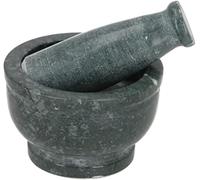 Guru-Shop Mortier, Moulin à épices - Marbre Vert, Vert, 8x10x10 cm, Accessoires de Cuisine et Divers