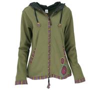GURU SHOP Népal Ethno Veste Brodée Femme Coton Boho Vestes Alternatives Vêtements