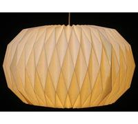 GURU SHOP Origami Venetia Abat-jour en papier et tissu, plafonnier asiatique, 26 x 44 x 44 cm