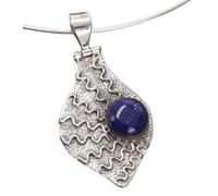 GURU SHOP Pendentif bohème en argent Rajasthan Soleil, 4 x 2 cm, cm, Argent sterling, Pas de pierre précieuse