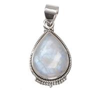 GURU SHOP Pendentif bohème indien en argent, 3 x 2 cm, normal, Argent sterling, Pas de pierre précieuse