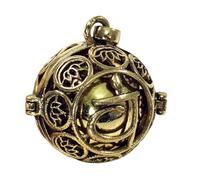 GURU SHOP Pendentif bola de grossesse doré, normal, Laiton, Pas de pierre précieuse