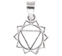 GURU SHOP Pendentif ethnique en argent, pendentif chakra en argent - plexus solaire