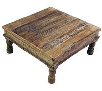 Guru-Shop Petite Table, Banc de Fleurs, Table Basse, Table D`appoint, Table Basse - Modèle 19, Marron, 15x45x45 cm, Tables Basses Tables de sol