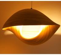Guru-Shop Plafonnier/lampe de Plafond Design, Fait Main à Bali à Partir de Bambou - Modèle Bambusa 4/40cm, Lerotin, 24x40x40 cm, Lampes Suspendues en Matériaux Naturels