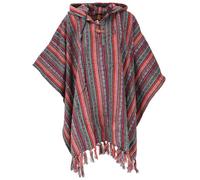GURU SHOP Poncho Hippie chic, Ethno Poncho, Andenponcho - rot/blau Homme Gilets & Ponchos multicolore