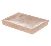 Guru-Shop Porte-savon en Marbre, Coupe zen Pour Lavabo - Crème, Blanc, 2x16x10 cm, Porte-savon