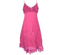 GURU SHOP Robe d'été longue et aérée en coton - Taille : 38 - Robe longue et midi, Rouge bordeaux, 40