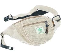 GURU SHOP Sac Banane Ethnique Bleu en Chanvre, 15 x 20 x 5 cm, Pour Festival, Hippie, Lin, Homme/Femme, Décontracté, Taille Unique