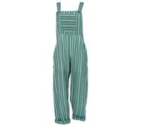 GURU SHOP Salopette aérée - Style ethnique rayé - Boho - Combinaison d'été pour femme, vert, 36
