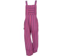 GURU SHOP Salopette aérée - Style ethnique rayé - Combinaison d'été pour femme - En coton, bordeaux/violet, 36