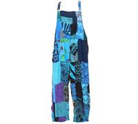 GURU SHOP Salopette en patchwork - Pour l'été - Violet - Pour femme, turquoise, 36