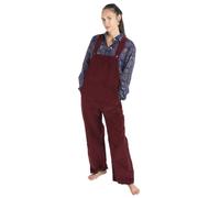 GURU SHOP Salopette en velours côtelé Pantalon Jumpsuite Combinaison Femme Coton Pantalon Alternative Vêtements, rouge bordeaux, 40