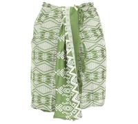 GURU SHOP Sarong Bali Slim - Jupe portefeuille - Sarong - Écharpe - Homme/Femme - Bleu - Synthétique - Taille unique, Losange / vert, taille unique
