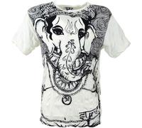 GURU SHOP Sure T-shirt éléphant pour homme, Blanc., XL