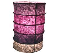 Guru-Shop Suspension en Papier Rond, Abat-jour en Papier Lokta Everest, Papier Fait Main - Violet, PapierLokta, 40x28x28 cm, Lampes de Plafond Asiatiques Lampes en Papier Tissu