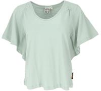GURU SHOP T-shirt de yoga en coton bio - T-shirt basique ample à manches larges pour femme, aqua, 44