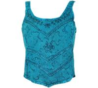 Guru-Shop, Top Chic, Hippie Top, rouge, synthétique, taille 38, haut - Turquoise - 32