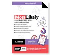 Gurukul By Oswal Physics Most Likely CBSE Question Bank for Class 12 Exam 2026 - Chapterwise & Categorywise, Competency Focused Qs, MCQs, Case, Assertion & Reasoning Based, Previous Years' Board Qs